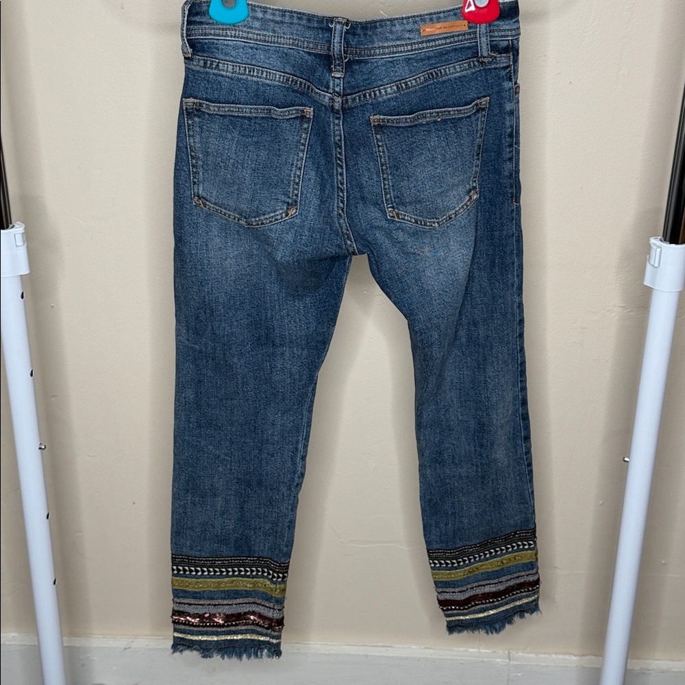 Pilcro Denim Jeans with Embroidered Detail - Picture 5 of 8